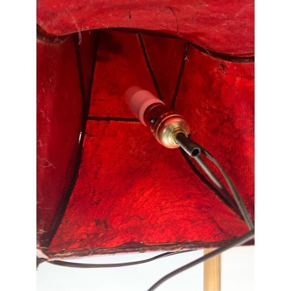 Vintage Stand / Hang Bended Flared 3 Hooks Lampshade - Picture 4 of 10